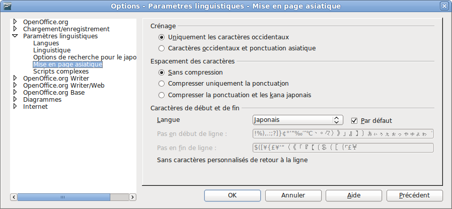 Choisir les paramètres de langue - Apache OpenOffice Wiki
