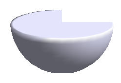Hemisphere with a rotation angle of 270°