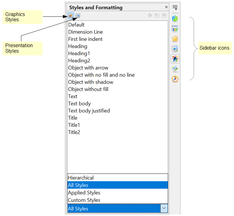 The Styles and Formatting Window - Apache OpenOffice Wiki