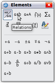 Figure 209. Tool-tip indicates the Relations button.