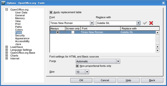 how to add fonts to apache openoffice for windows 10