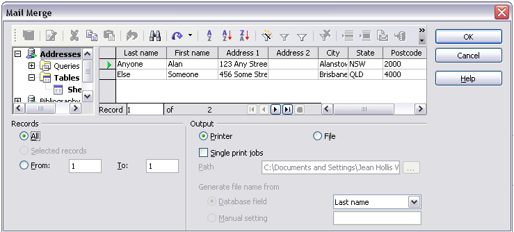 can open office 2010 pro edition make envelope printing