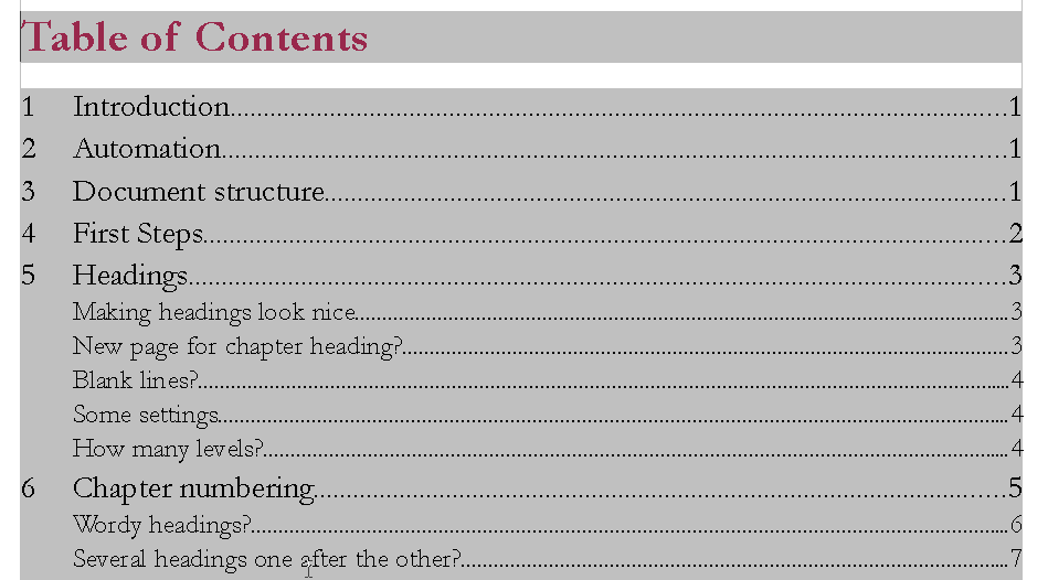 Table of Contents - Apache OpenOffice Wiki