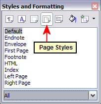Page styles