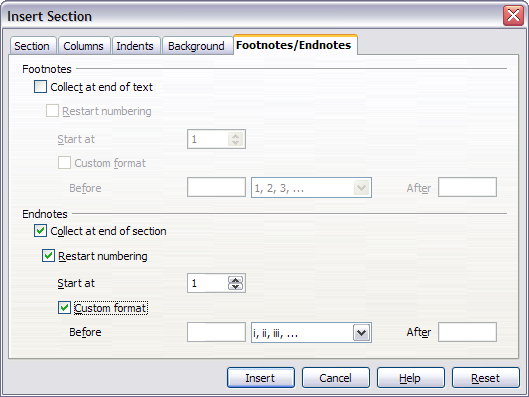 Customizing Footnotes and Endnotes in a Section - Apache OpenOffice Wiki