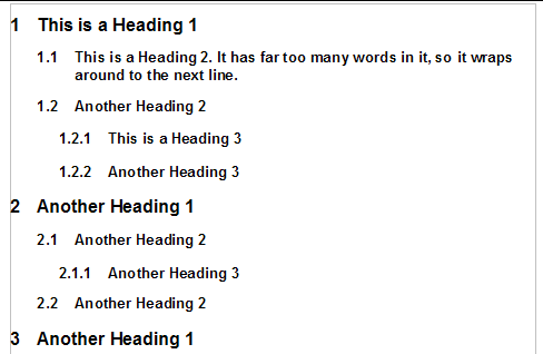 The numbering scheme to be set up