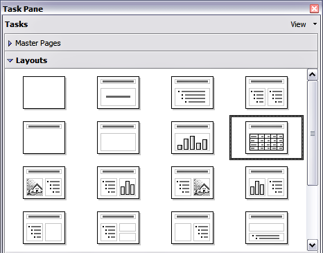 Spreadsheet layouts