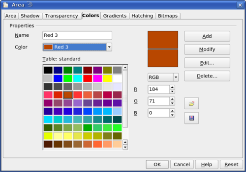 Color Palette Apache Openoffice Wiki