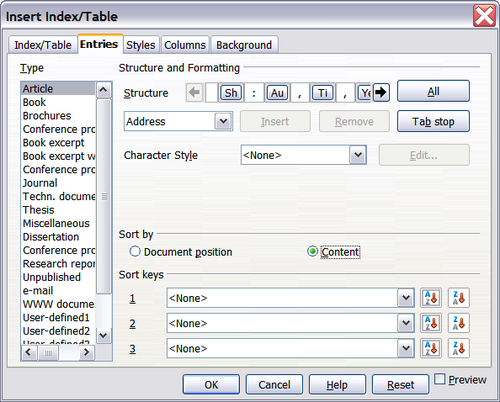 Formatting a table - Apache OpenOffice Wiki