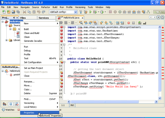 Scripting in Java with NetBeans IDE - Apache OpenOffice Wiki