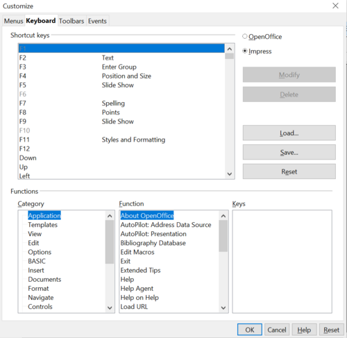 Customizing Keyboard Shortcuts - Apache OpenOffice Wiki