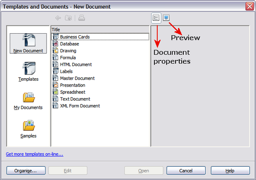 Using a template to create a document - Apache OpenOffice Wiki